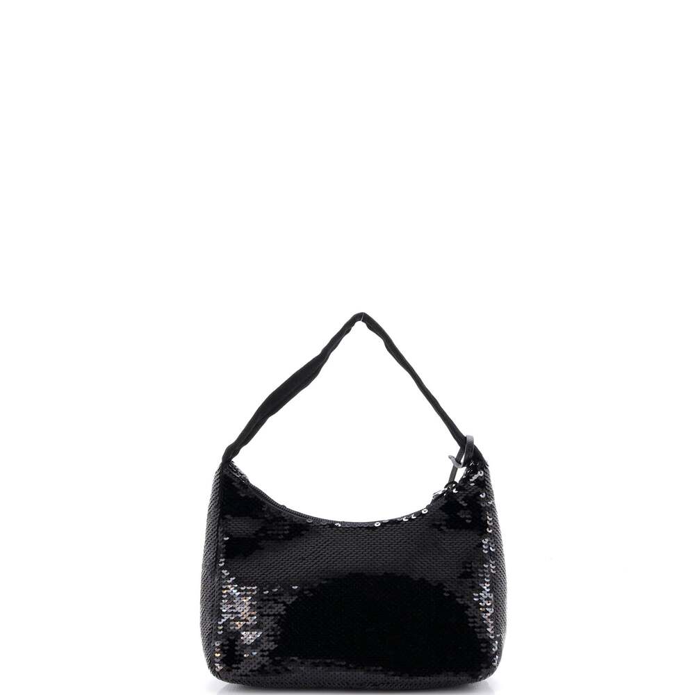 Prada Re-Edition Hobo Sequins Mini #222388P23B - Picture 3 of 6